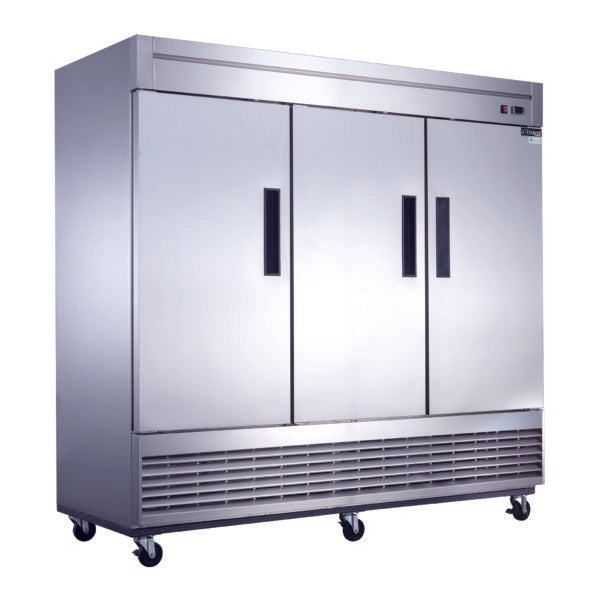 D83RF 3-Door Dual Zone Refrigerator & Freezer in Stainless Steel