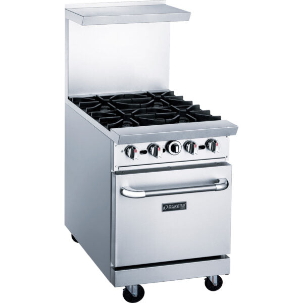 DCR24-4B 24″ Gas Range with Four (4) Open Burners